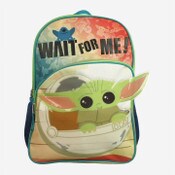 Wholesale - 16" THE MANDALORIAN BACKPACK W/3D EARS C/P 12, UPC: 195995910462